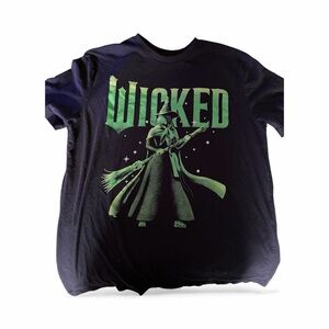 Hybrid Apparel Wicked Elphaba Black and Green Wicked Tee